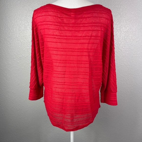 Women's Xhilarations Red large Top Blouse - Picture 6 of 10